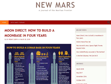 Tablet Screenshot of newmars.com